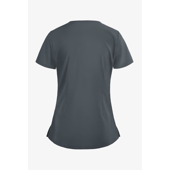 Easy STRETCH Demi Women's 4-Pocket Henley Scrub Top size XS - Picture 5 of 6